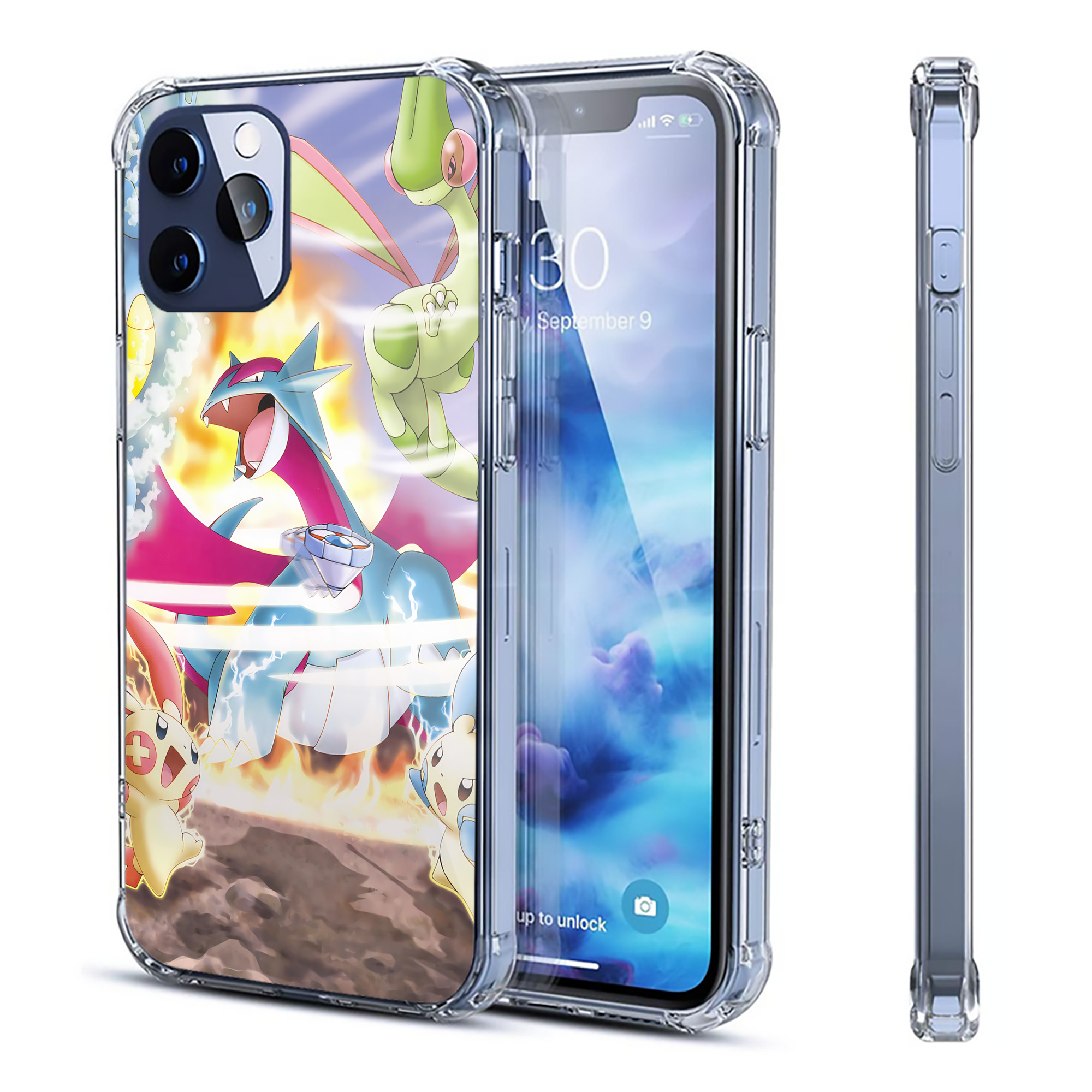 （画像用） ポケットモンスター Pokémon 【iPhone 12シリーズ対応】透明スマホケース（クリアソフトケース）